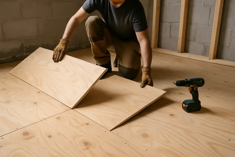 Installatie van underlayment